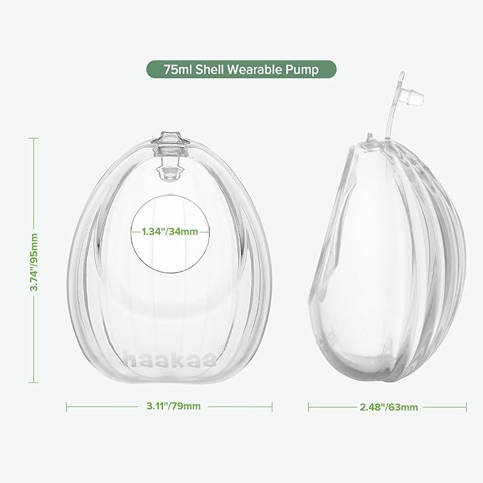Shell wearable silicone Breast Pump Single