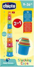Load image into Gallery viewer, Chicco Toy Stacking Cups Multicolor - 10 Pieces

