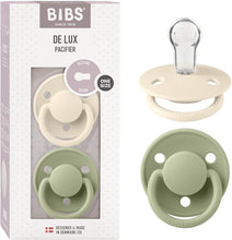 Load image into Gallery viewer, BIBS Pacifier De Lux 2 Pack Silicone Onesize
