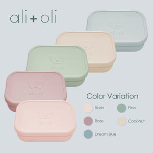 Ali+Oli Leak Proof Bento Box Food-Grade Silicone Bento Box,