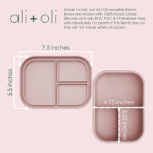 Load image into Gallery viewer, Ali+Oli Leak Proof Bento Box Food-Grade Silicone Bento Box,
