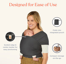 Load image into Gallery viewer, Ergobaby Aura Baby Carrier Wrap  Grey Stripes
