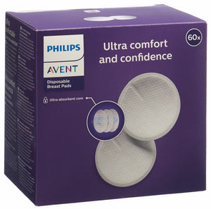 Philips Avent Disposable Breast Pads Nursing 60 Ultra Absorbent