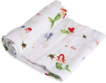 Load image into Gallery viewer, Little Unicorn Cotton Muslin Swaddle Mermaid
