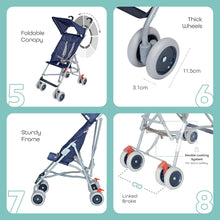 Load image into Gallery viewer, MOON Jet Light Weight Travel Buggy/Stroller For Baby/Toddler
