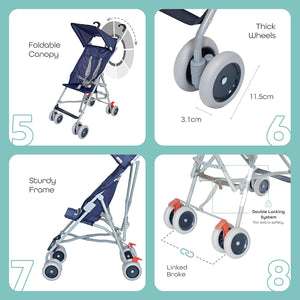 MOON Jet Light Weight Travel Buggy/Stroller For Baby/Toddler