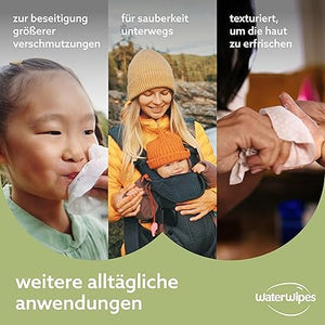 WaterWipes Plastic-Free Textured Cleaning Wipes for Toddlers & kids ( 2 years + ) 4 pack