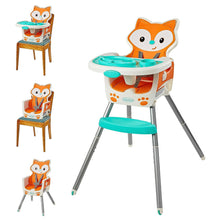 Load image into Gallery viewer, Infantino Grow-with-Me 4-in-1 Convertible High Chair, Fox-Theme,

