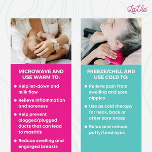 LaVie Breastfeeding Comfort Packs, 2 Packs, Hot and Cold Therapy