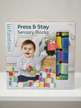 Load image into Gallery viewer, Infantino Press &amp; Stay Sensory Blocks 12m+
