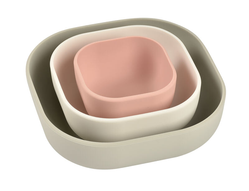 beaba silicon 3 piece nesting bowl set