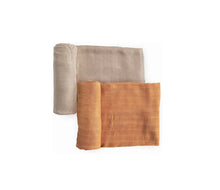 Load image into Gallery viewer, Little Unicorn Deluxe Muslin Swaddle Set of 2 Caramel
