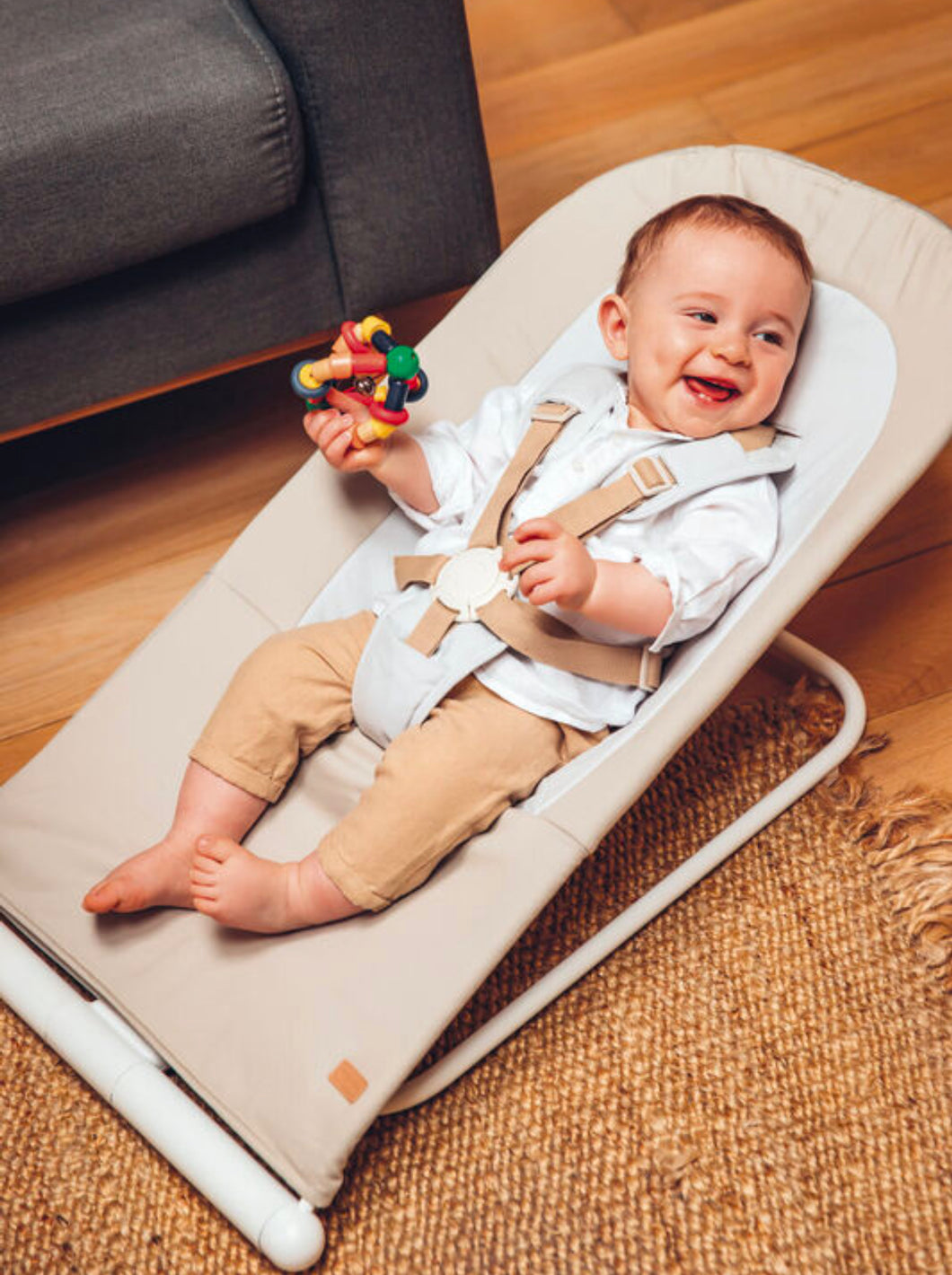 Beaba Foldable Bouncer Eazy Relax Greige