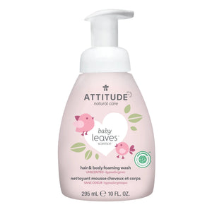 Attitude Baby Leaves 2in1 Hair and Body Foaming Wash 295 ml