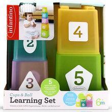 Load image into Gallery viewer, Infantino Cups &amp; Ball Learning Set 6m+
