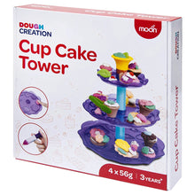 Load image into Gallery viewer, Moon Dough Creation Cup Cake Tower 4*56g 3yrs+
