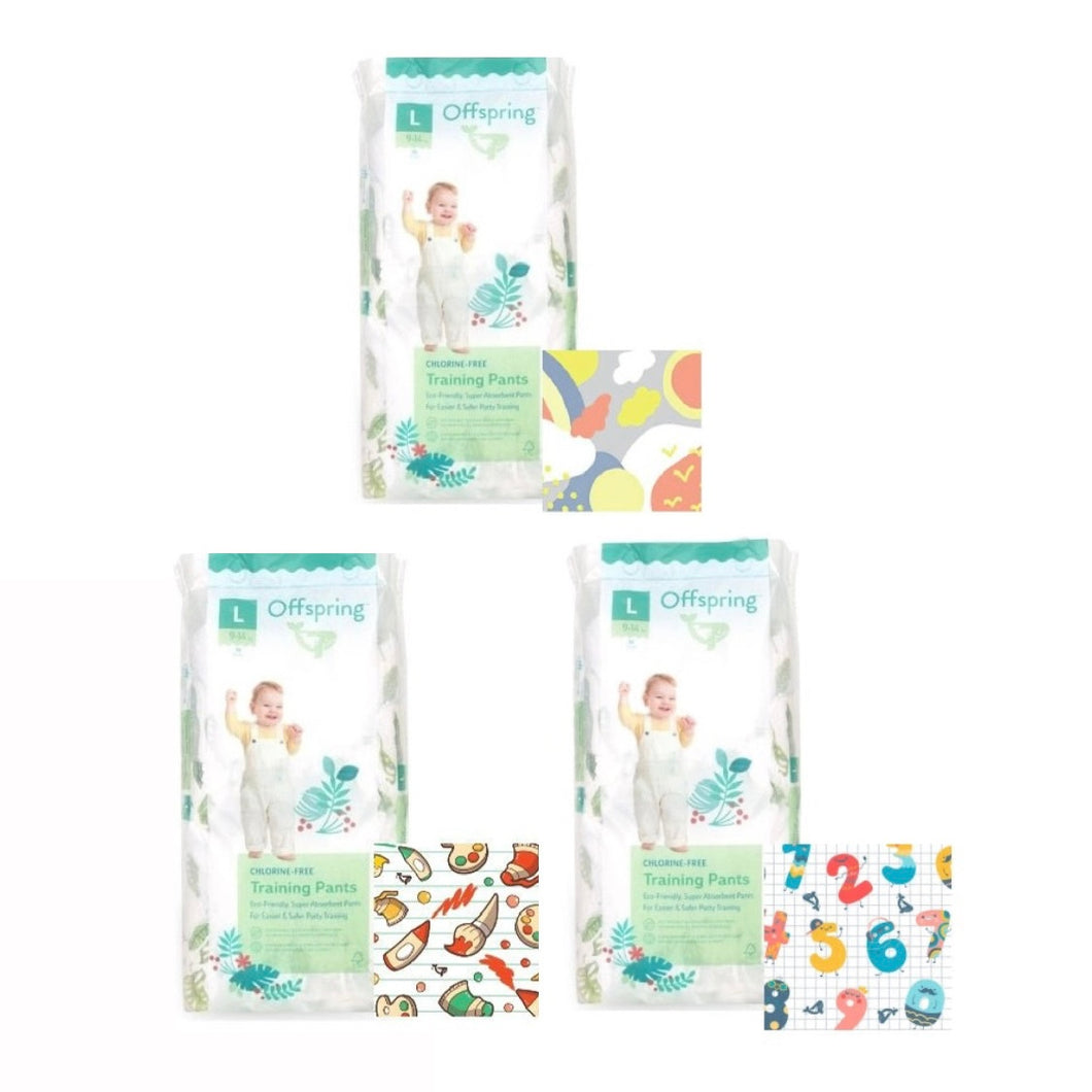 OffSpring Training Diapers L Size - (Pants) 1 Pack(36pcs) 9-14 kgs