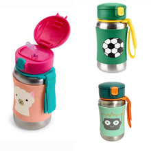 Load image into Gallery viewer, SkipHop Spark Style Stainless Steel Straw Bottle
