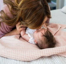 Load image into Gallery viewer, lulujo Soft Cotton Baby Blanket, Waffle Weave
