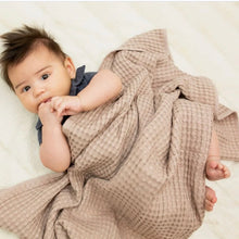 Load image into Gallery viewer, lulujo Soft Cotton Baby Blanket, Waffle Weave
