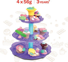 Load image into Gallery viewer, Moon Dough Creation Cup Cake Tower 4*56g 3yrs+
