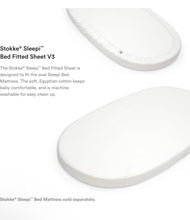 Load image into Gallery viewer, Stokke Mini / Sleepi Bed Fitted Sheet  White
