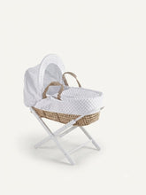 Load image into Gallery viewer, Kinder Valley Soft Bubbles Moses Basket with Folding Stand
