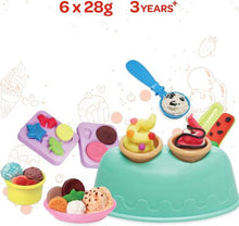 Load image into Gallery viewer, Moon Dough Creation Ice Cream Set 6*28g 3yrs+
