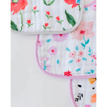 Load image into Gallery viewer, little unicorn cotton muslin classic bib 3 floral
