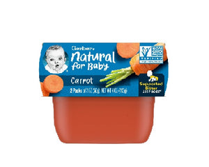 Gerbera Natural for Baby 1st Food ,2 packs of 2 oz (56g)