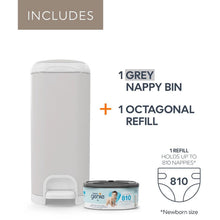 Load image into Gallery viewer, Diaper Genie Select Stainless Steel Pail
