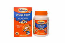 Load image into Gallery viewer, Haliborange Omega-3 DHA With Vitamins A,C &amp; D Brain Support 90 Chewable Capsules
