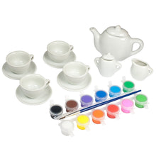 Load image into Gallery viewer, Galt Paint a Tea Set 12 Bright Ceramic Paints
