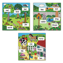 Load image into Gallery viewer, Galt Felt First Words 5 Colourful Pictures 50 Fun Felt Pieces
