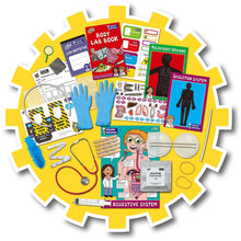 Load image into Gallery viewer, Galt Body Lab Build A Body With Skeleton Stickers 6yrs+
