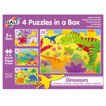 Load image into Gallery viewer, Galt 4 Puzzles In A Box Dinosaurs
