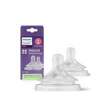 Load image into Gallery viewer, Philips AVENT Natural Response Baby Bottle Nipples All sizes 2 pcs
