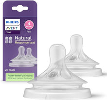 Load image into Gallery viewer, Philips AVENT Natural Response Baby Bottle Nipples All sizes 2 pcs
