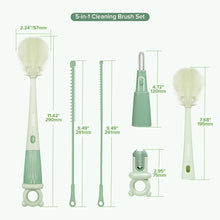Load image into Gallery viewer, Haakaa 5in1 Cleaning Brush Set
