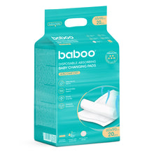 Load image into Gallery viewer, Baboo Disposable Absorbing Baby Changing Pads 0m+ (20pc)
