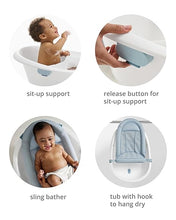 Load image into Gallery viewer, Skip Hop Wave 4in1 Bath Tub + Wave Rinser White

