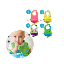 Load image into Gallery viewer, طقم مريلة الاطعام + ملعقة
