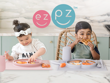 Load image into Gallery viewer, EZPZ Mini Mat feeding set - 100% Silicone Suction Plate
