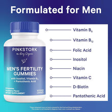 Load image into Gallery viewer, Pink Stork Fertility Supplement  90 Gummies for Men
