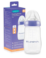 Load image into Gallery viewer, Lansinoh Feeding Bottle with Natural Wave Teats
