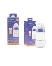 Load image into Gallery viewer, Lansinoh Feeding Bottle with Natural Wave Teats
