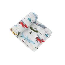 Load image into Gallery viewer, Little Unicorn Deluxe Muslin Swaddle Air Show
