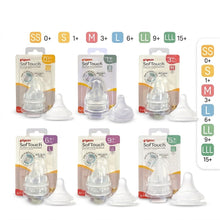 Load image into Gallery viewer, Pigeon Softouch Anti-Colic System Nipples 2pcs
