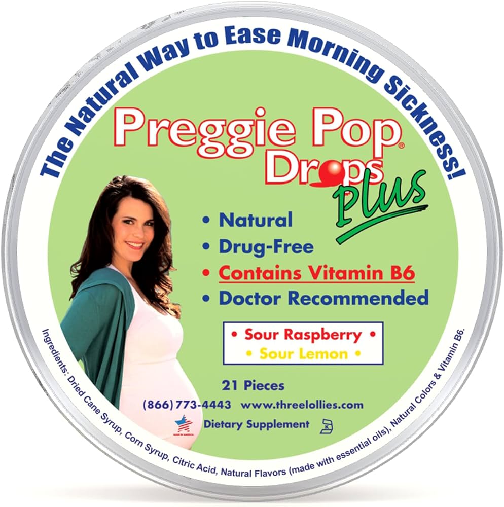 Preggie Pop Drops - 21 Drops - Morning Sickness Relief during pregnancy