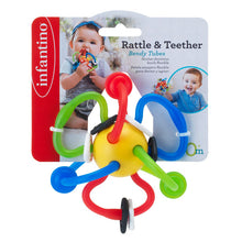 Load image into Gallery viewer, Infantino Rattle &amp; Teether Bendy Tubes 0m+
